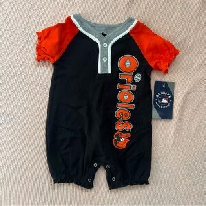 NEW NWT MLB Baltimore Orioles Baby Infant Onesie Outfit Size 12 Months